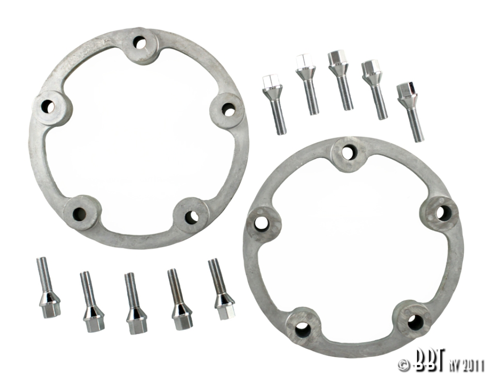 Large 5 Stud Wheel Spacers (5x205 PCD) 25mm Thick Cool Air VW